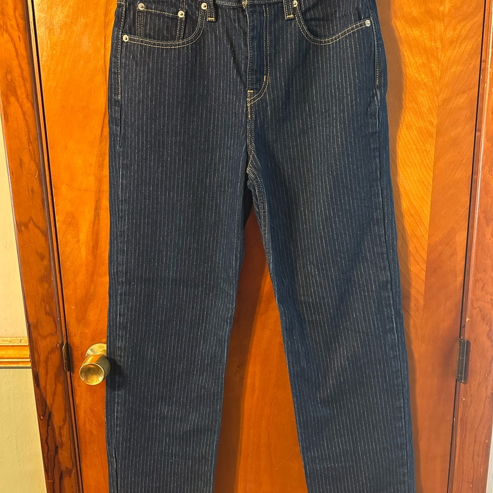 Vintage Levi's Blue Denim Jeans with White Stitching